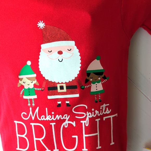 Just One You made by Carter's, 4 piece PJ set, 2 T, Red, Green, White and Yellow - Picture 2 of 9